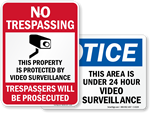 Video Surveillance Signs