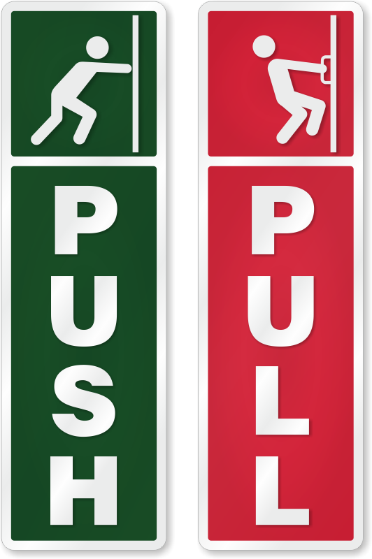 Push Pull To Open Printable Sign