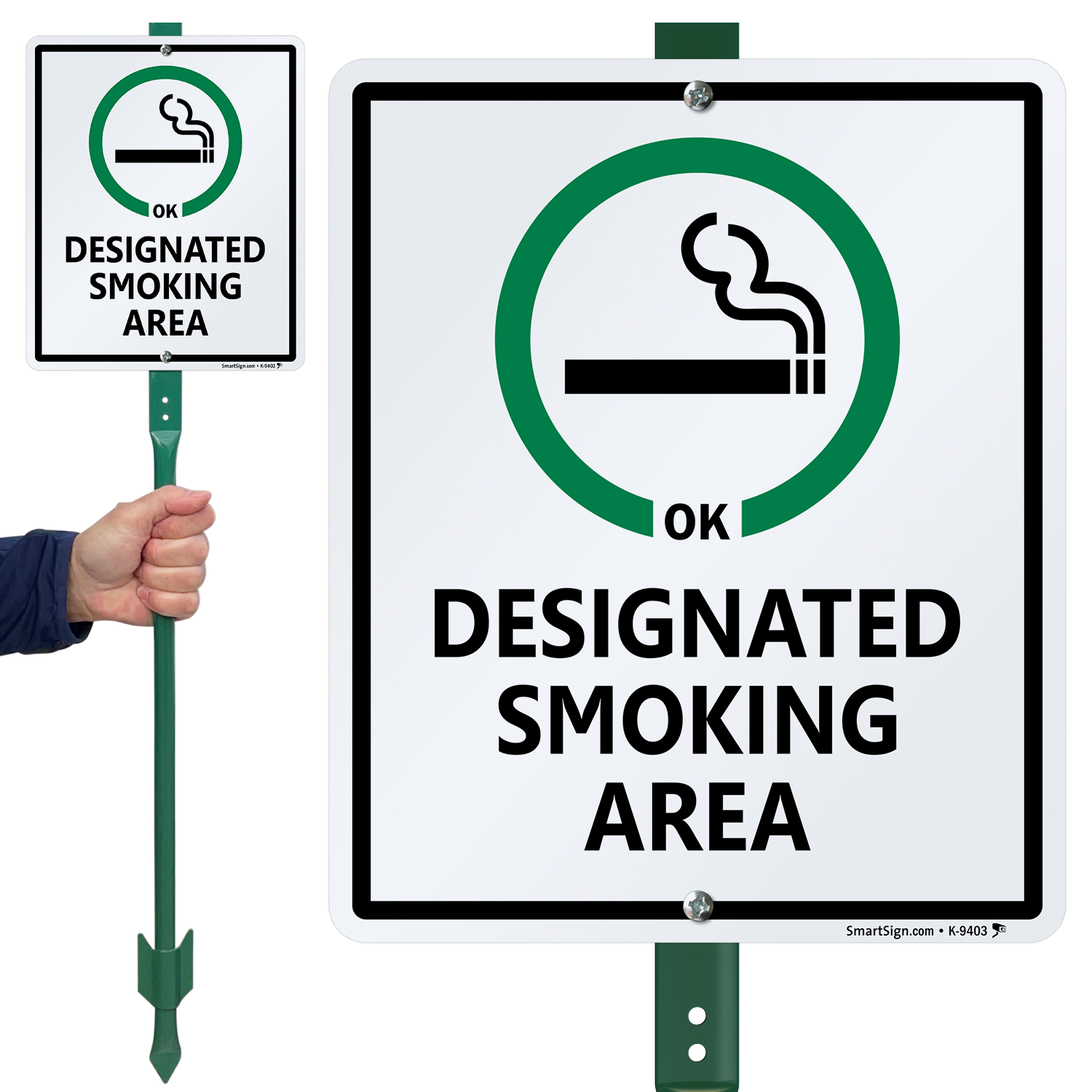 Designated Smoking Area Signs Best Quality, Ready To Ship