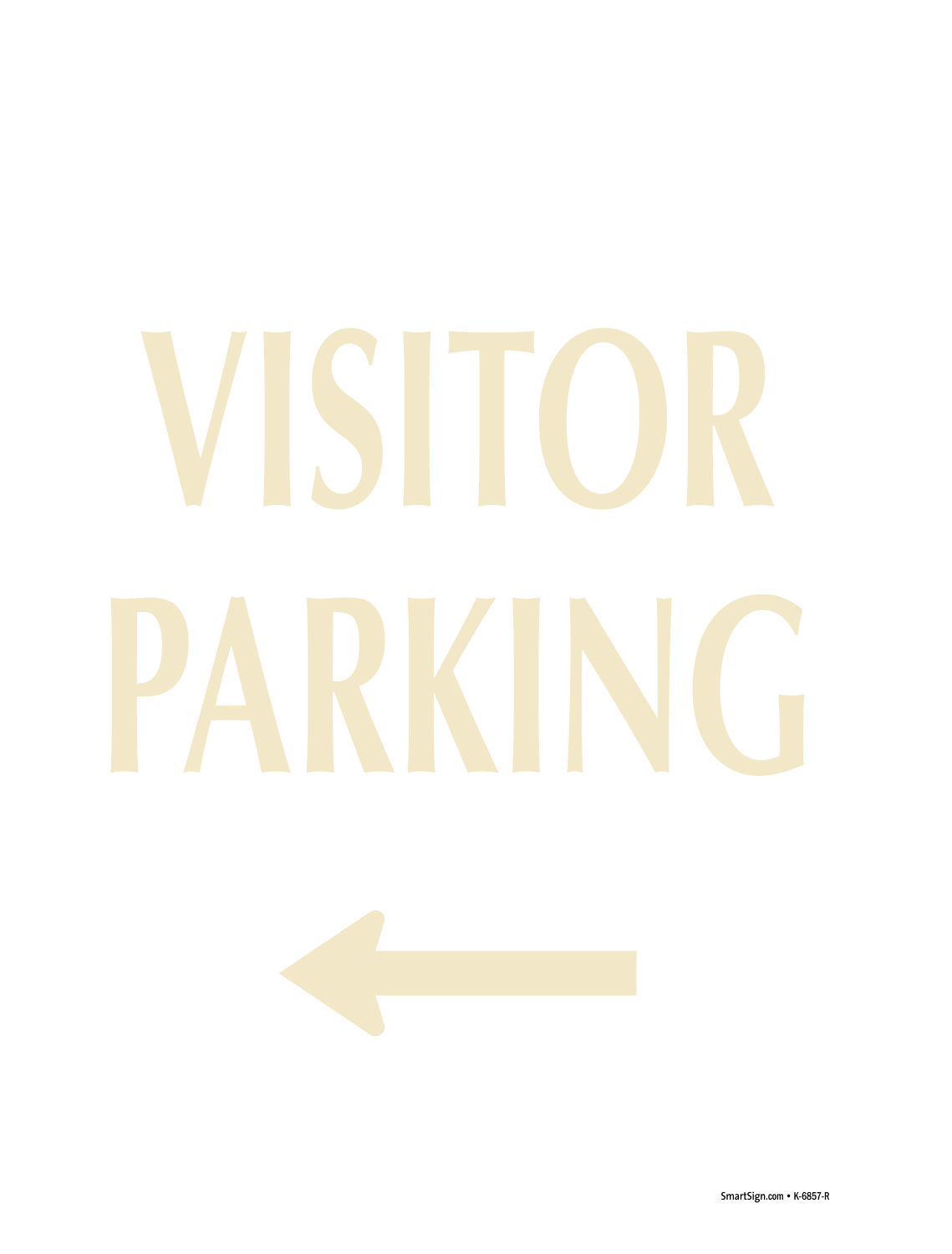 Visitor Parking Arrow SignatureSign