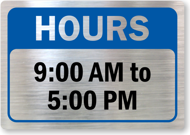 Office Hours Signs