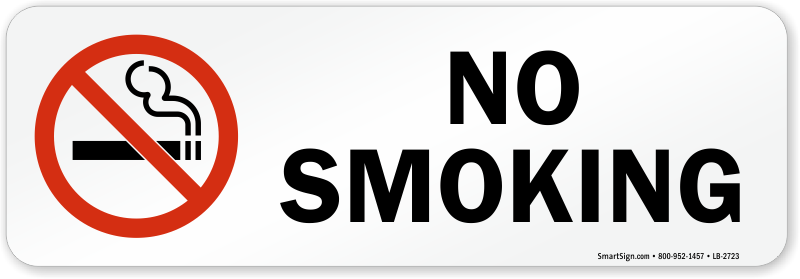 No Smoking Prohibited Label With Symbol | Affordable, SKU: LB-2723