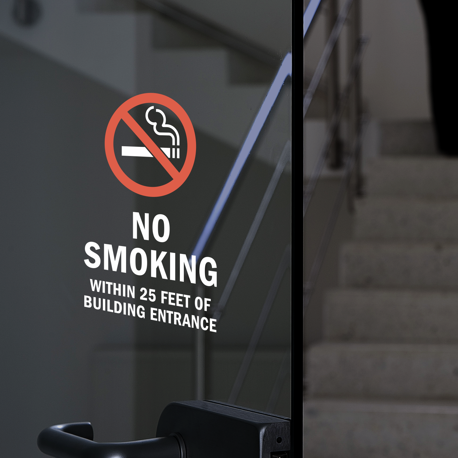 No Smoking Decals No Smoking Glass Decals 