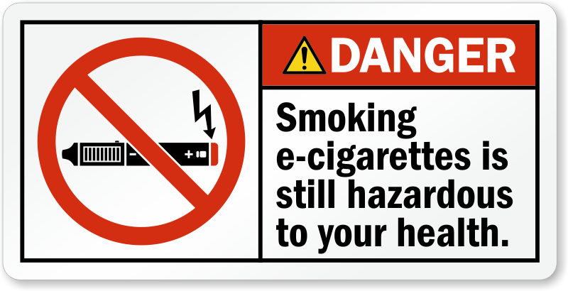 Can be dangerous. No smoking Electronic cigarette. Is smoking Dangerous to Health?.