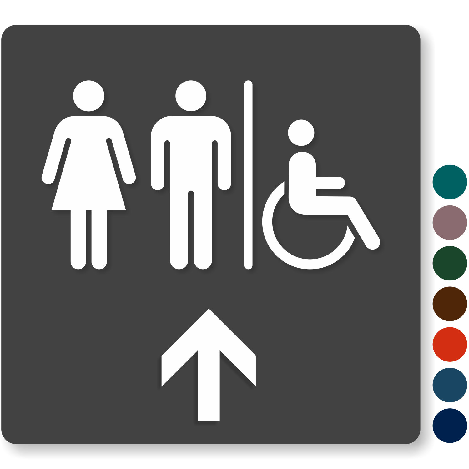 Directional Bathroom Signs | Directional Restroom Signs