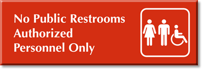 authorized personnel only door signs