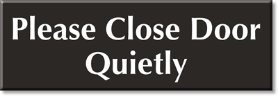 The door is being closed. Slowly close the Door.