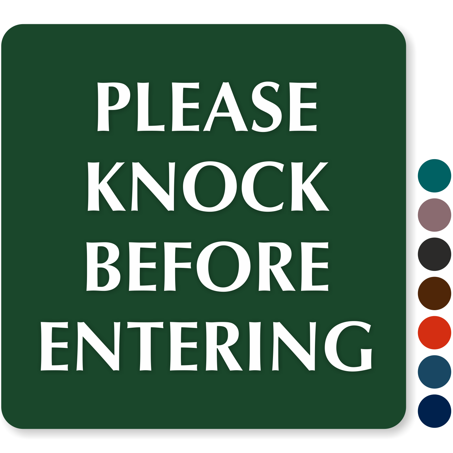 Please Knock Before Entering Slider Sign, SKU SE5184