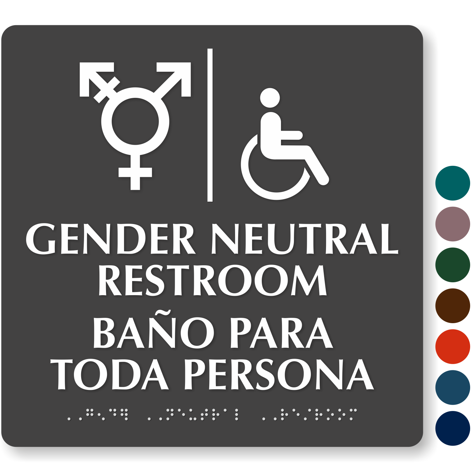 AllGender Restroom Signs Gender Neutral Restroom Signs