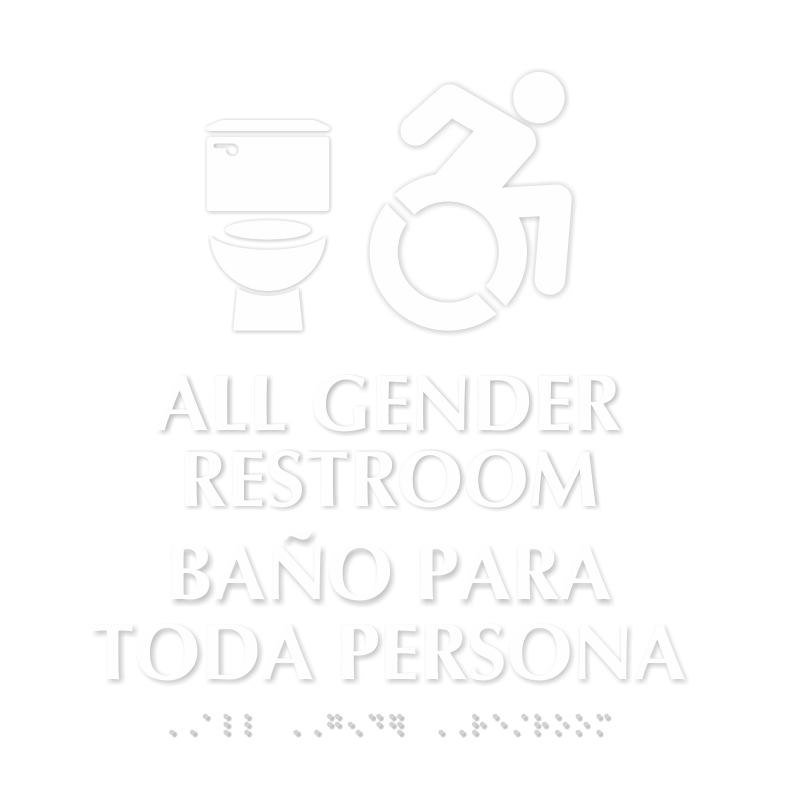 All Gender Restroom Updated ISA Symbol Sign