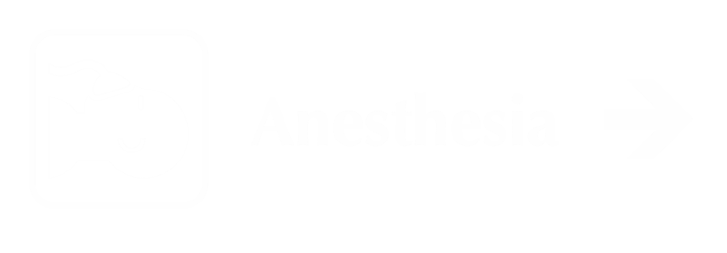 Anesthesia Engraved Sign with Right Arrow Symbol