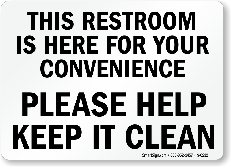 Please Keep The Bathroom Clean After Use Bathroom Poster