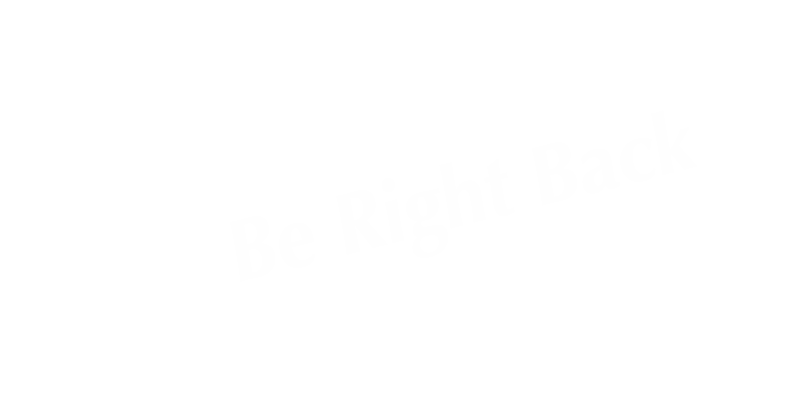 Be Right Back Tabletop Tent Sign