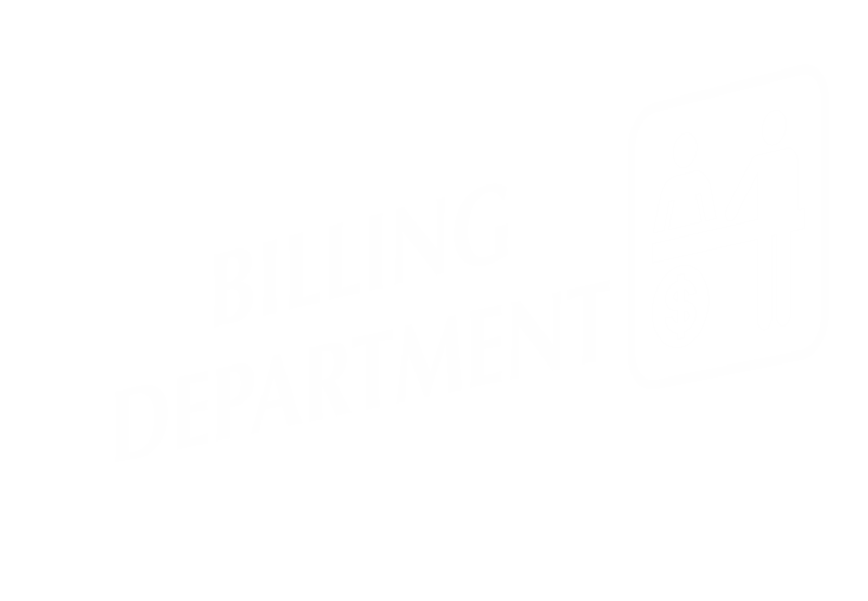 Billing Department Corridor Projecting Sign