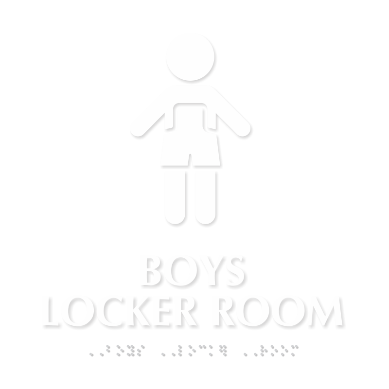 Boys Locker Room Sign