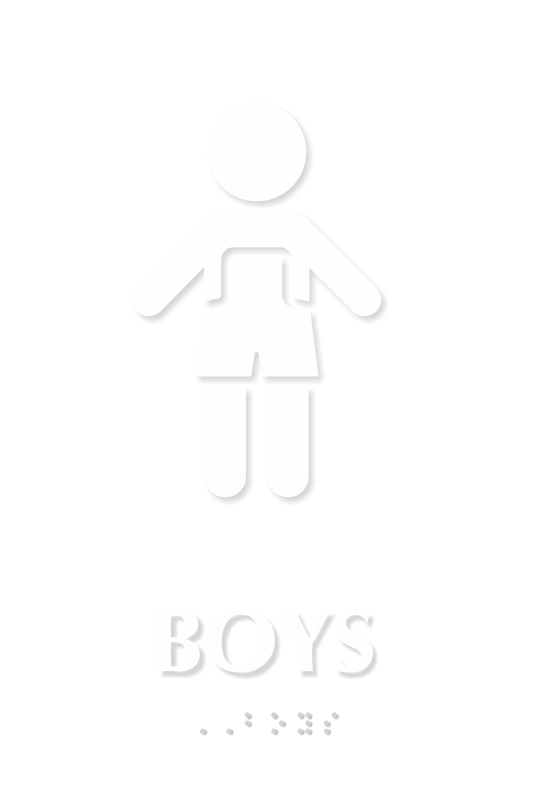 Boys Restroom Sign