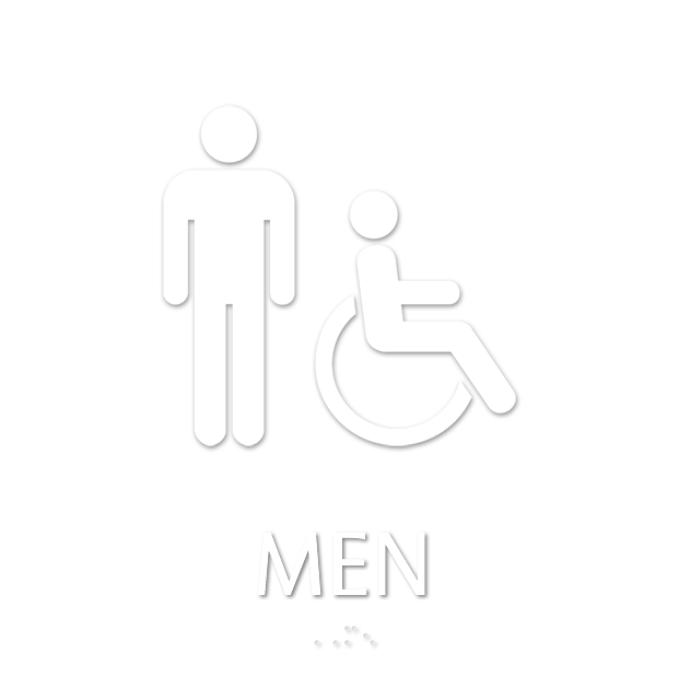 Men, with Men/ISA Handicapped Graphic Braille Sign