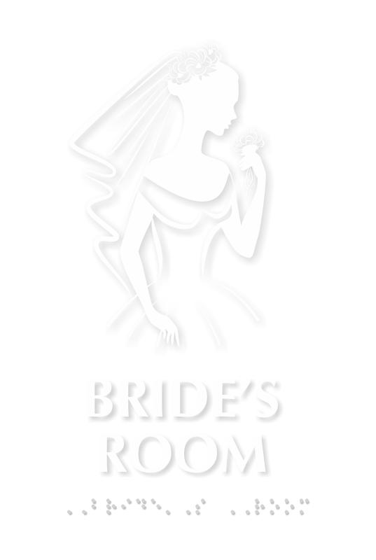 Bride's Room Braille Sign