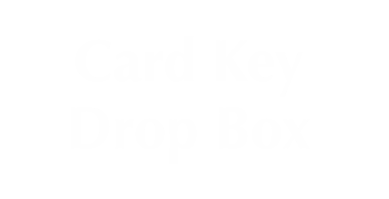 Card Key Drop Box Engraved Sign