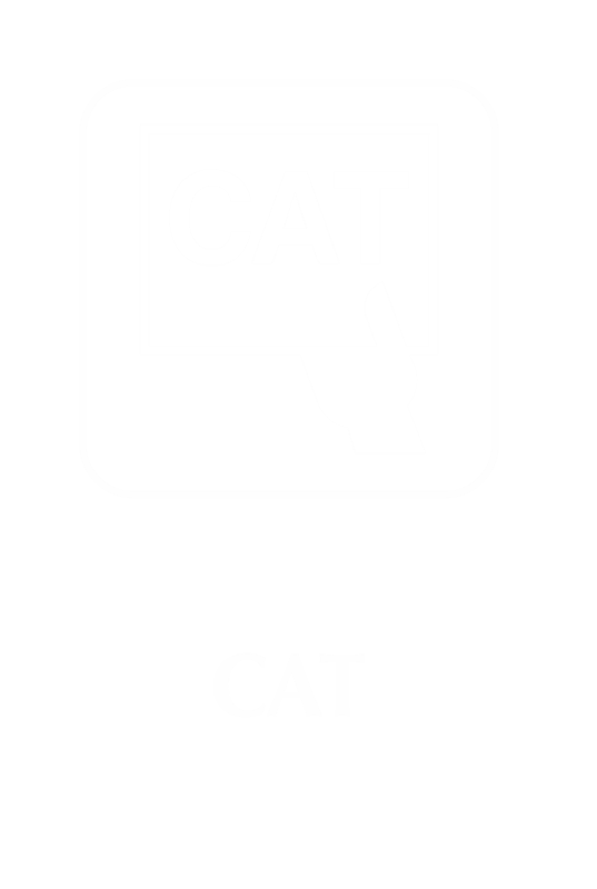 Engraved CAT Sign with Computed Axial Tomography Symbol