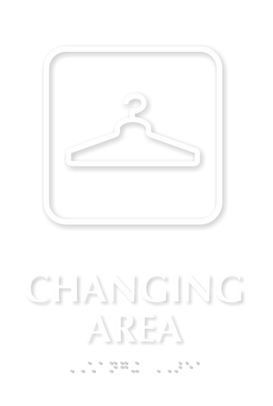 Changing Area Symbol TactileTouch™ Sign with Braille