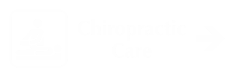 Chiropractic Care Engraved Sign with Right Arrow Symbol