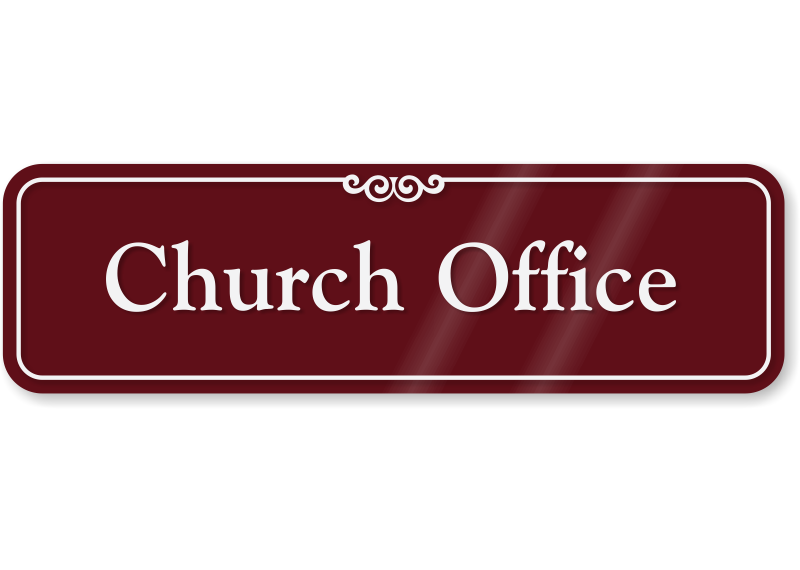 church office signs