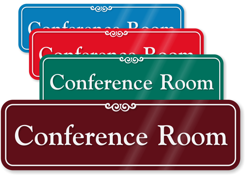Conference Room ShowCase Wall Sign SKU SE 2442