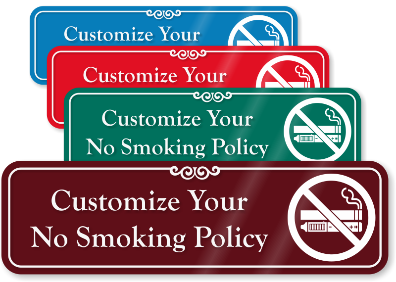 No E-Cigarette Signs | Electronic Cigarettes Prohibited Signs