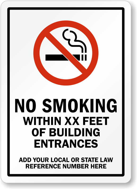 Custom No Smoking Signs | Custom Smoking Allowed Signs
