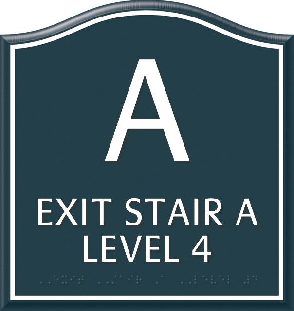 Exit Stairs Sign