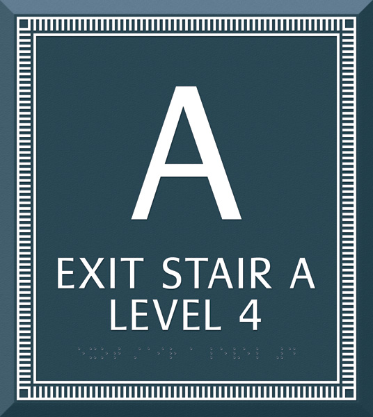 Exit Stairs Sign