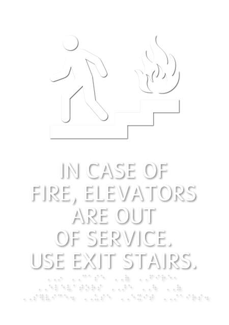 In Case of Fire Sign