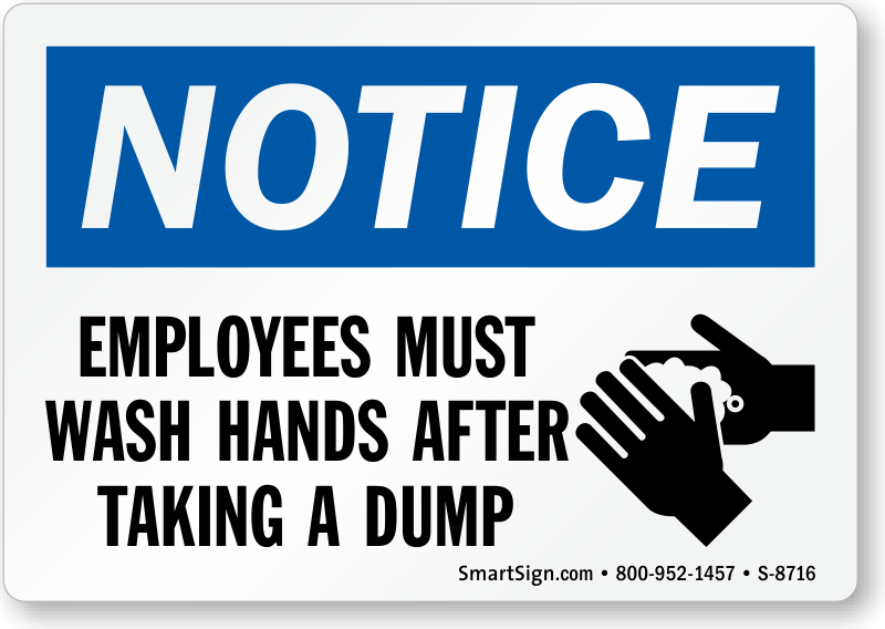 Employees Must Wash Hands Sign Printable