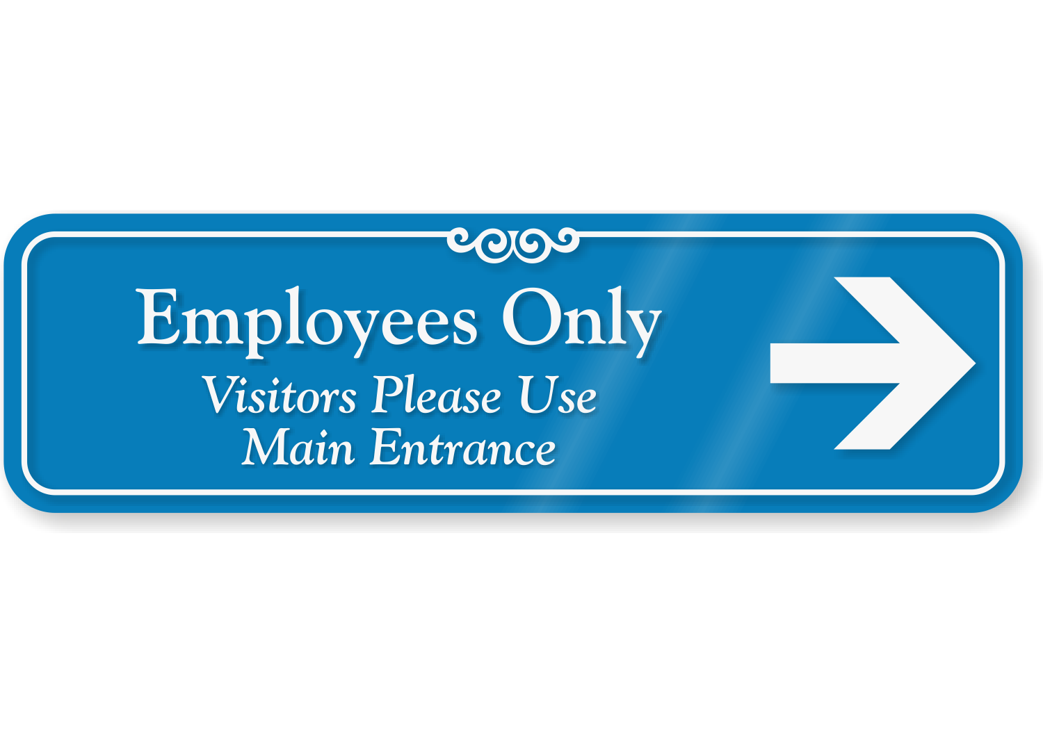Employee Entrance Only Sign No Entry Sticker 