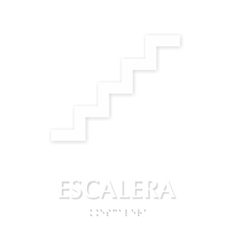 Escalera Spanish Tactile Touch Braille Sign