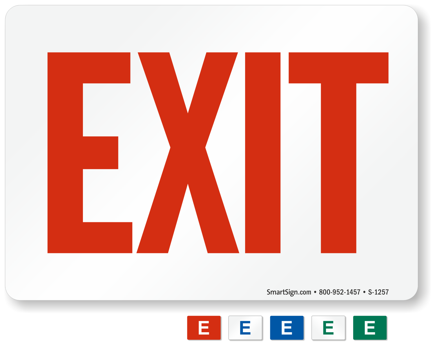 Free Exit Signs Download PDF