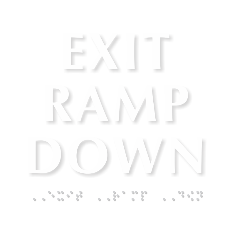 Exit Ramp Down Sign