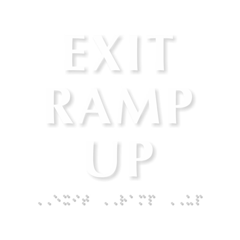 Exit Ramp Up Sign