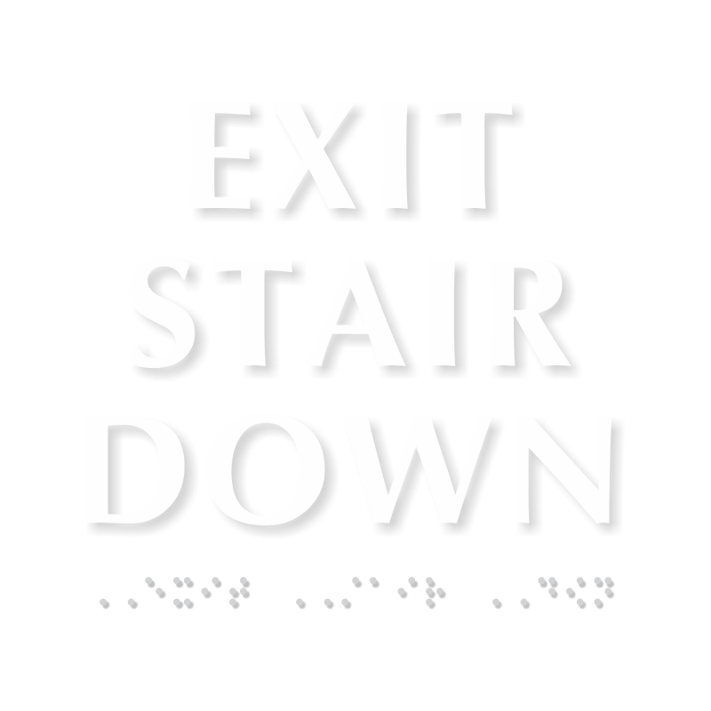 Exit Stair Down Sign