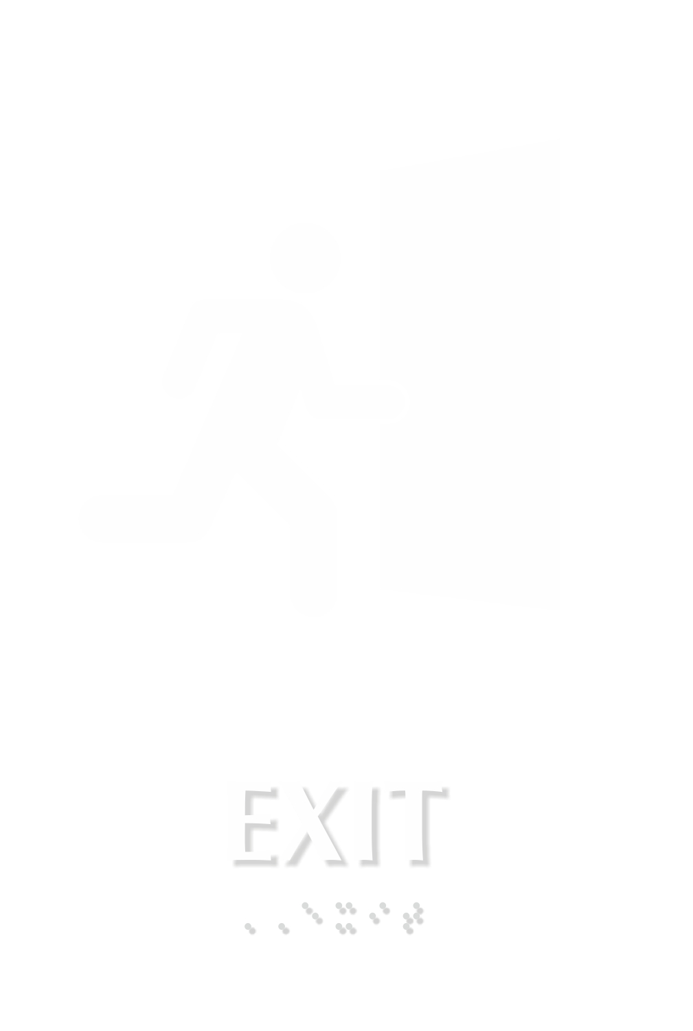 Exit TactileTouch Braille Sign