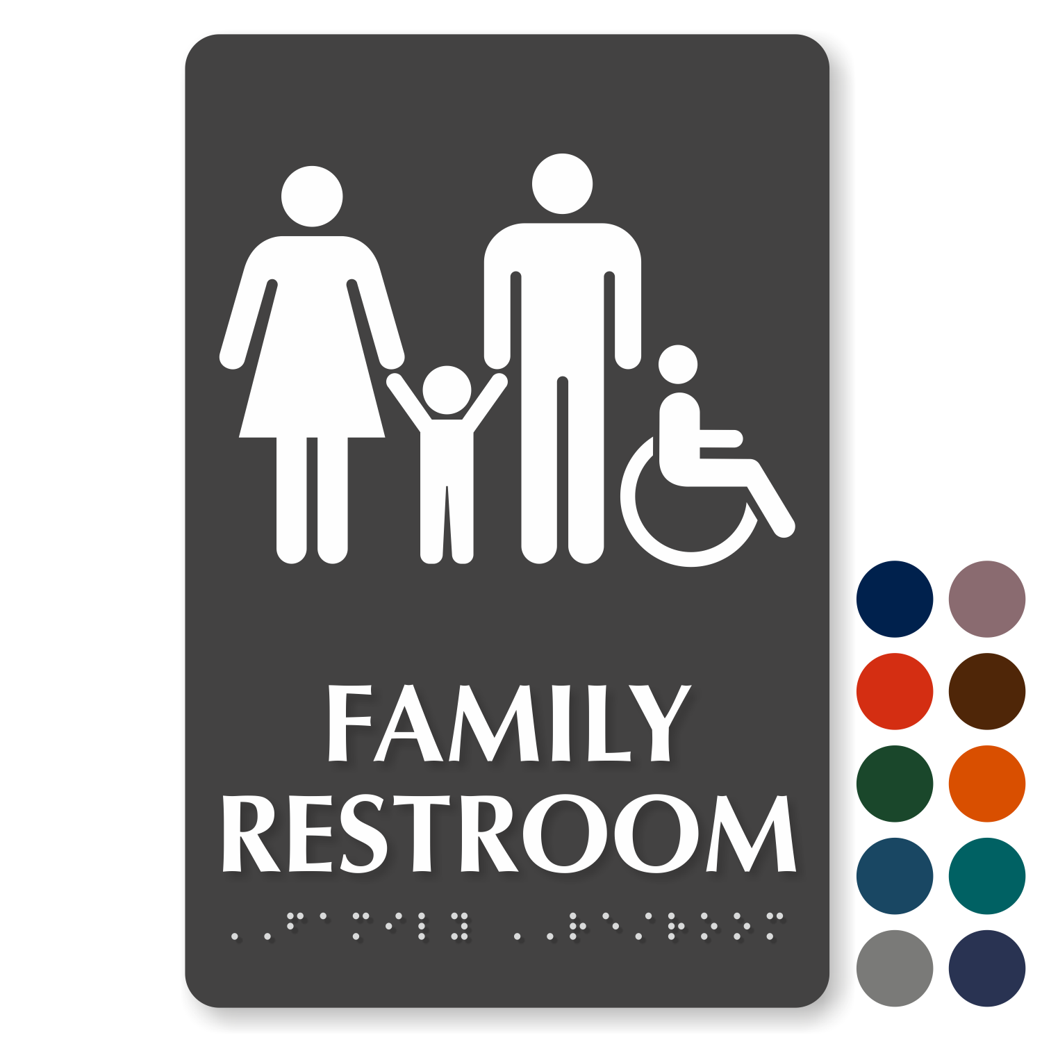 Family Restroom Signs