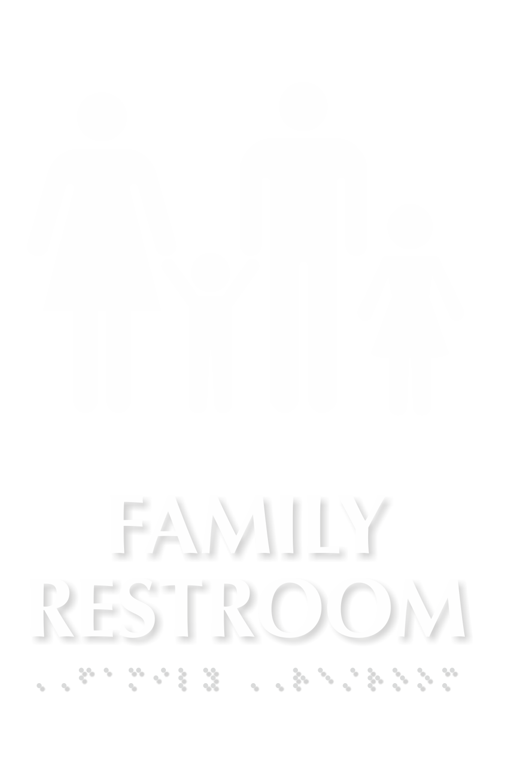 Family Restroom TactileTouch Braille Sign