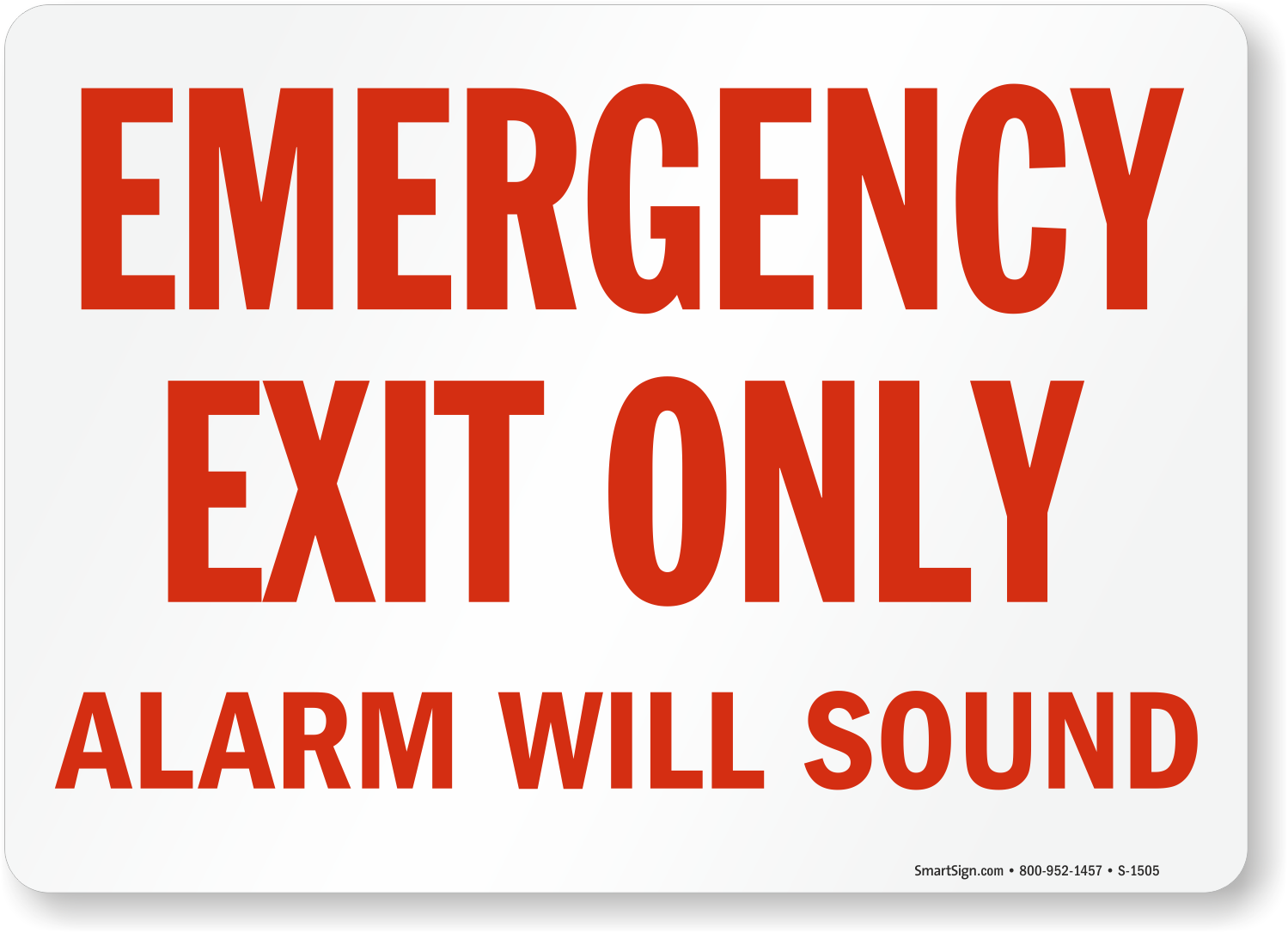 Will sound. Emergency exit. Emergency exit Door. Exit only. Stop Alarm will Sound наклейка.