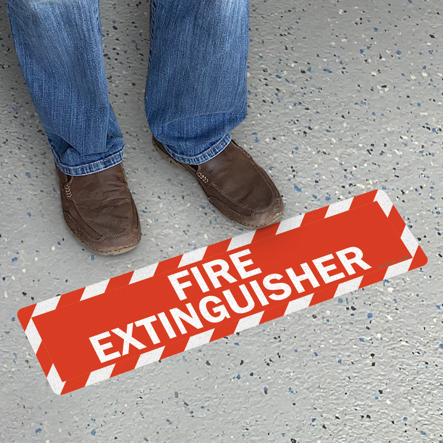 Fire Extinguisher Floor Signs