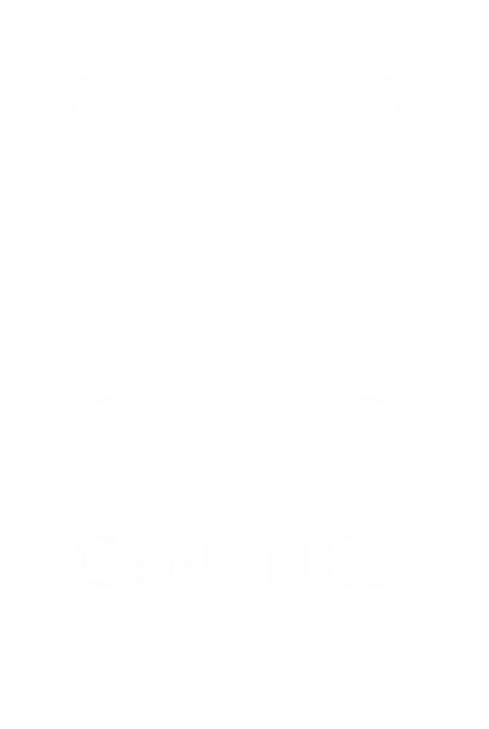 Engraved Genetics Hospital Sign with Family Genes Symbol