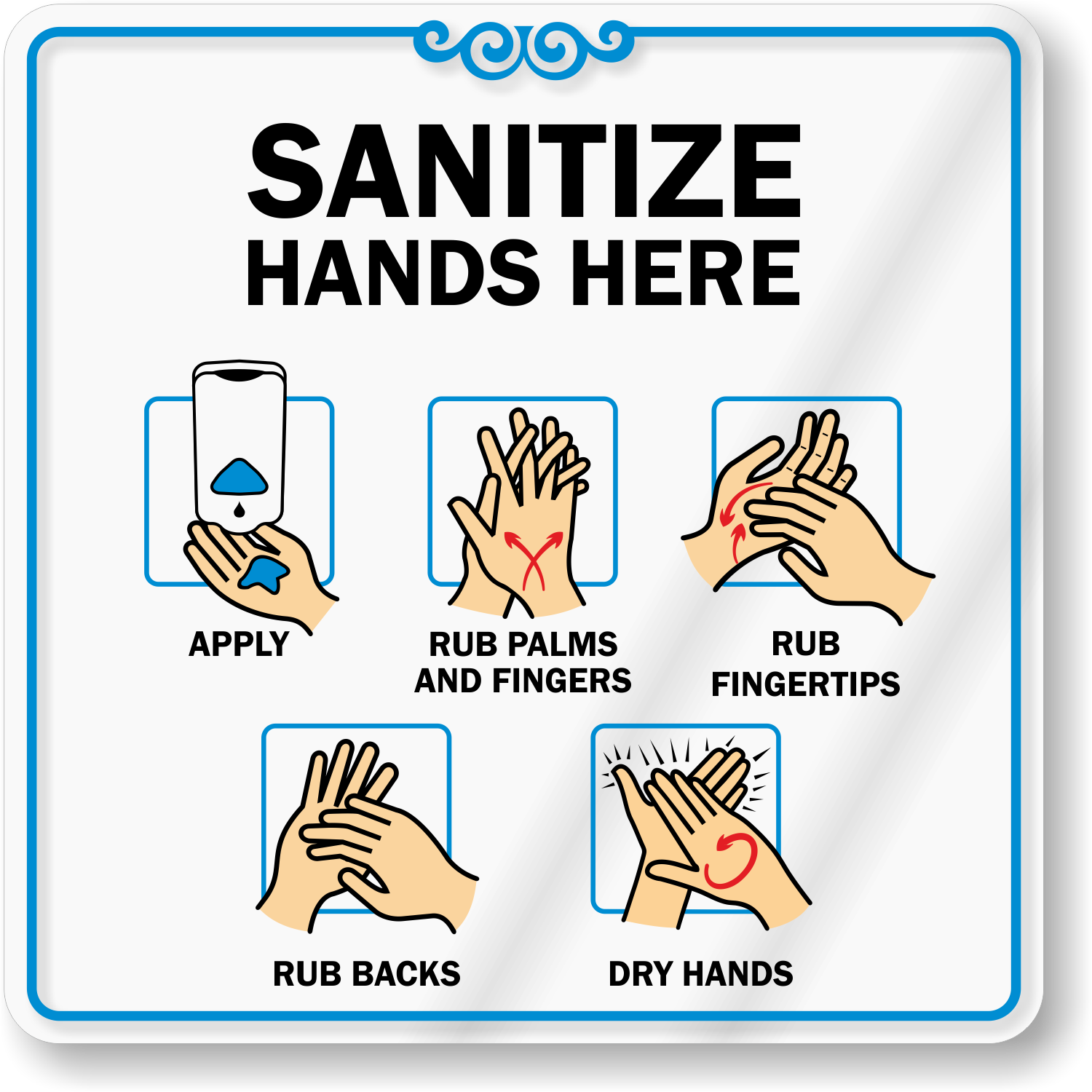 use hand sanitizer sign pdf