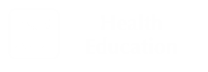 Health Education Engraved Sign with Health Educator Symbol