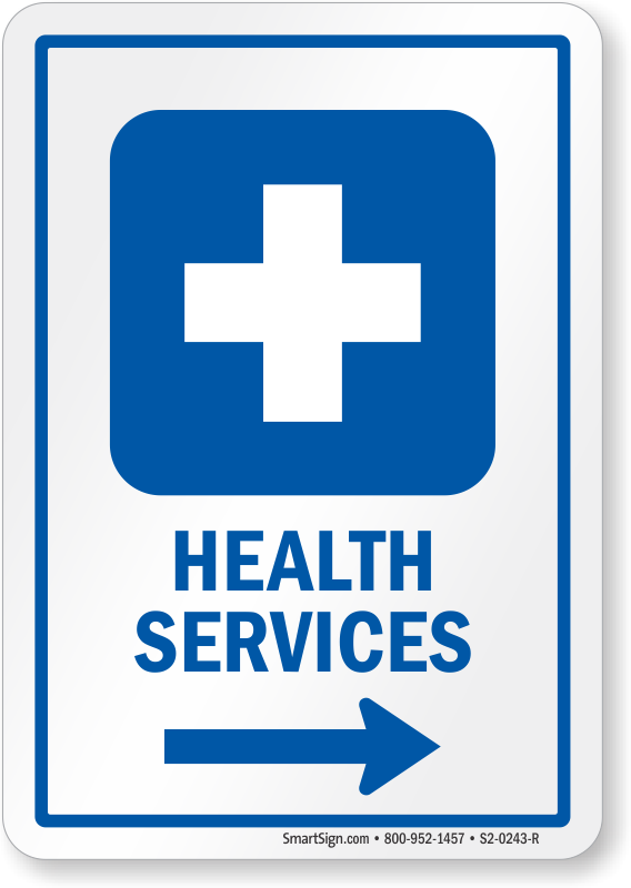 Health Services Signs Health Services Door Signs