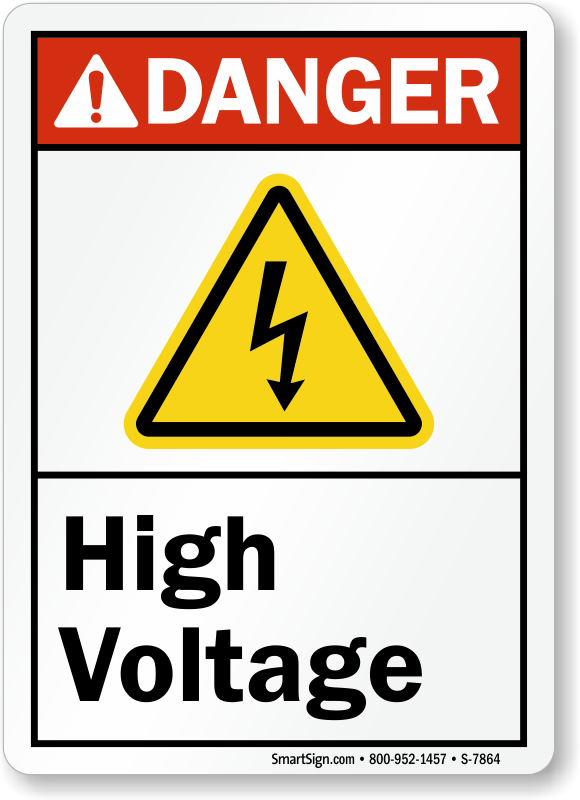 High Voltage Signs | Fast, Free Shipping from MySafetySign